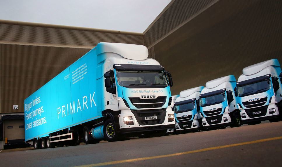 10 nuevos camiones de gas natural IVECO Stralis para la estrategia medioambiental de Primark 10 nuevos camiones de gas natural IVECO Stralis para la estrategia medioambiental de Primark