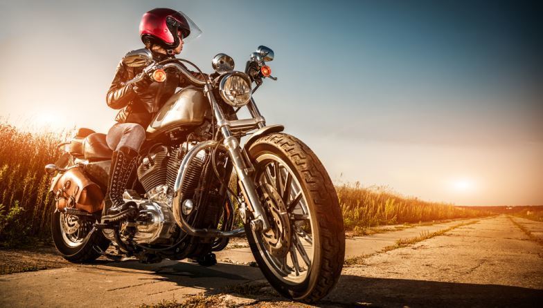 Una motorista