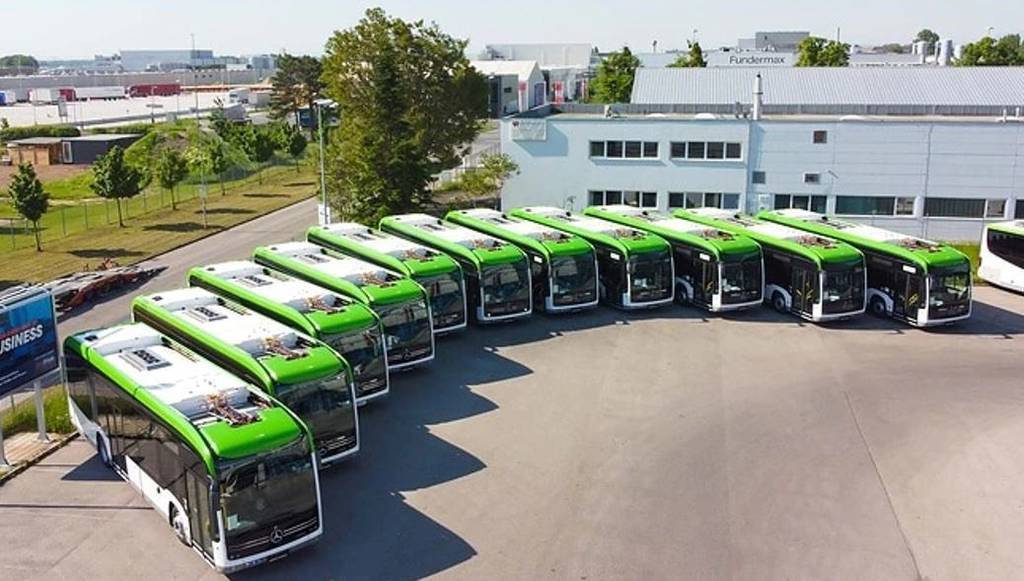Imagen de los 11 autobuses Mercedes-Benz eCitaro para Postbus AG