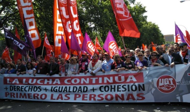 Manifestación del 1 de mayo en Madrid