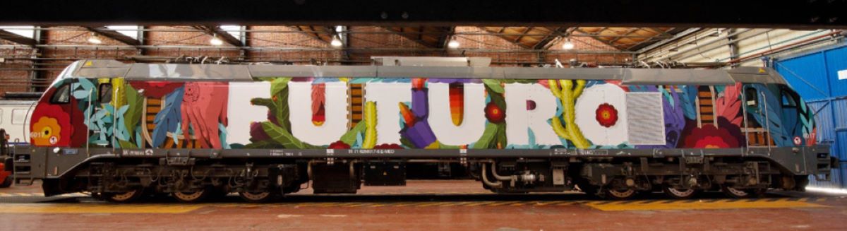 Locomotora eléctrica diseñada por el equipo Boa Mistura