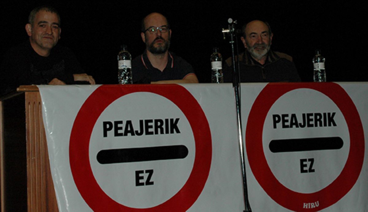 Imagen de la asamblea de las asociaciones de transportistas en Eibar