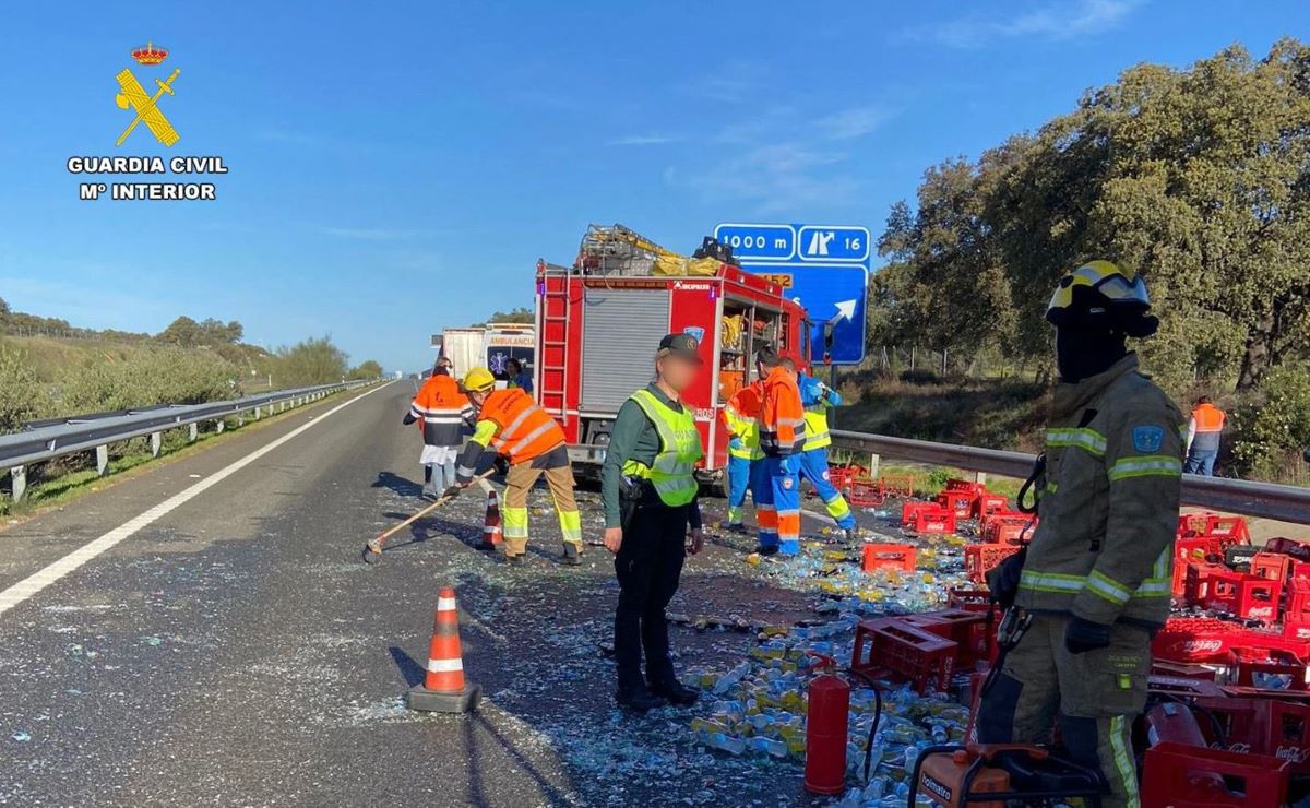 Imagen del lugar del accidente. Foto: Guardia Civil