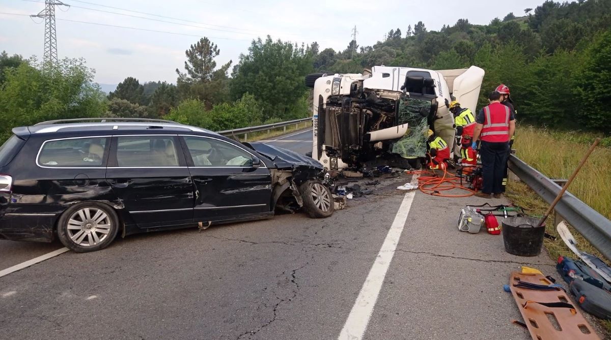 Imagen del lugar del accidente. Foto: Guardia Civil