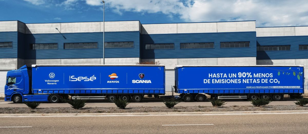 Imagen del Duo Trailer de Sesé y Scania. Foto: Scania Group