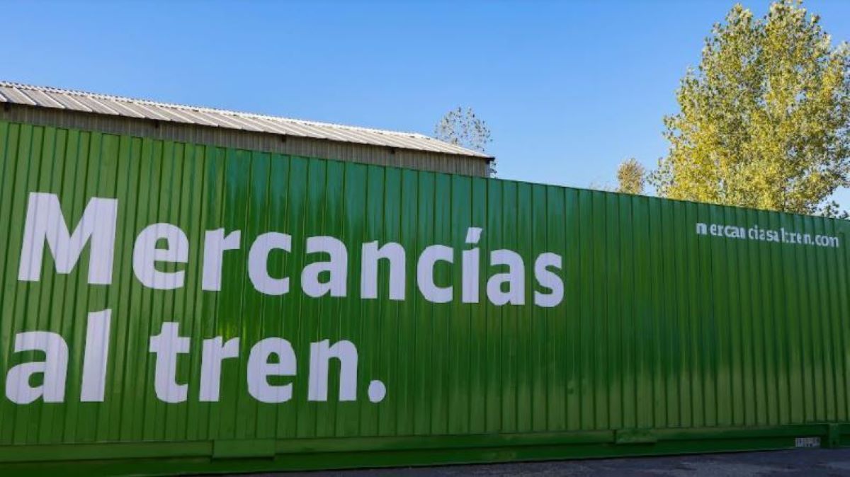 Imagen de la campaña "Mercancías al Tren"