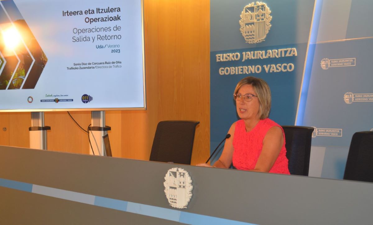 Directora de Tráfico, Sonia Díaz de Corcuera. Foto: Gobierno Vasco