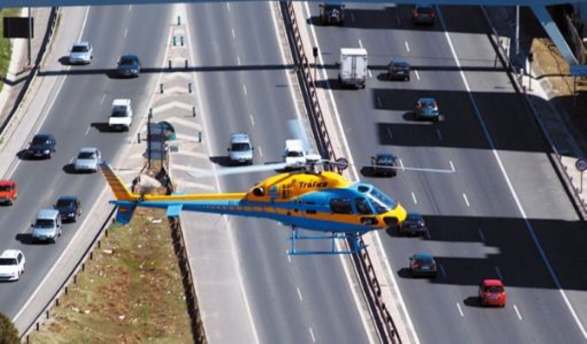Helicóptero de la DGT. Foto: DGT