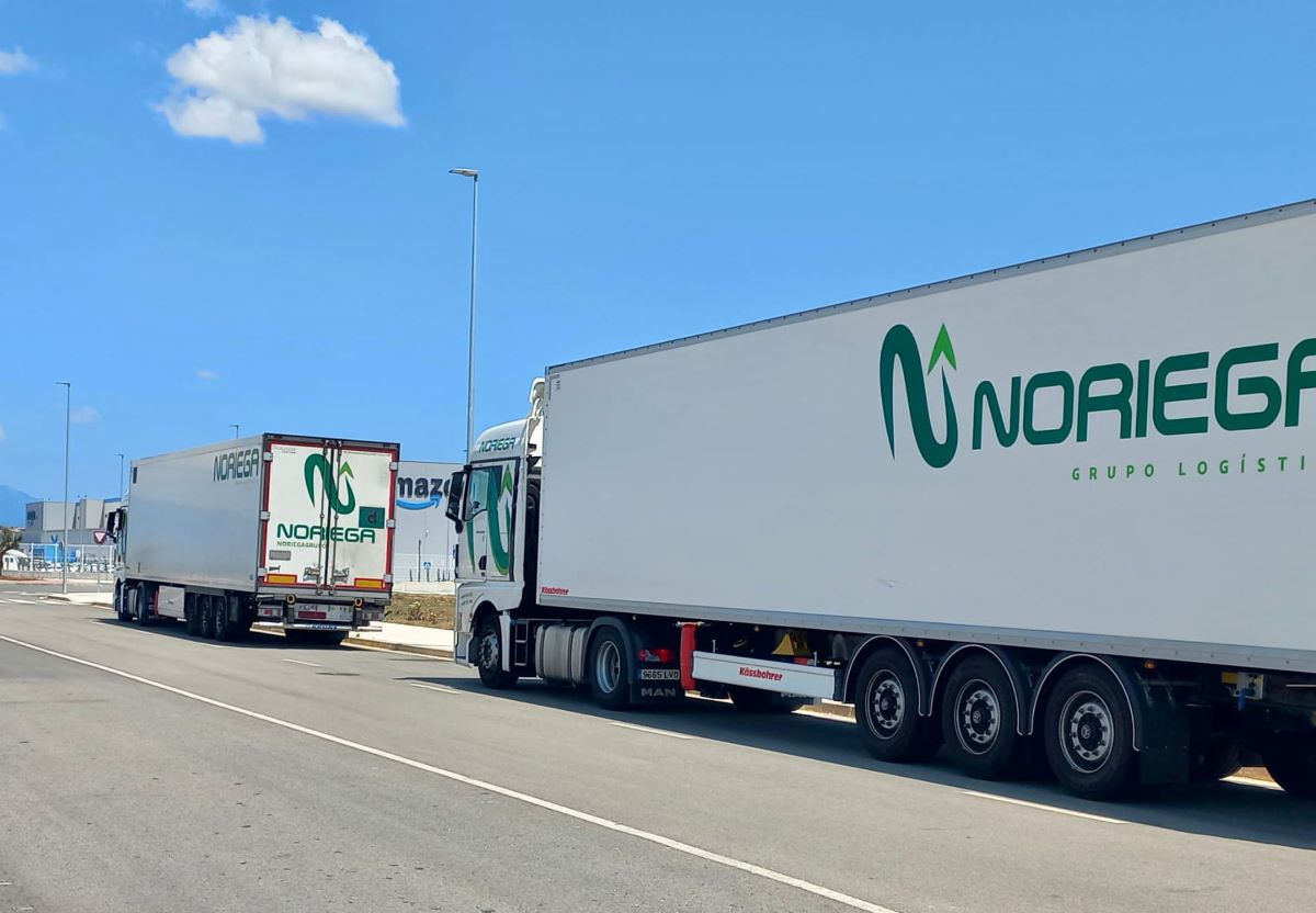 Imagen de los semirremolques de Noriega Grupo Logístico