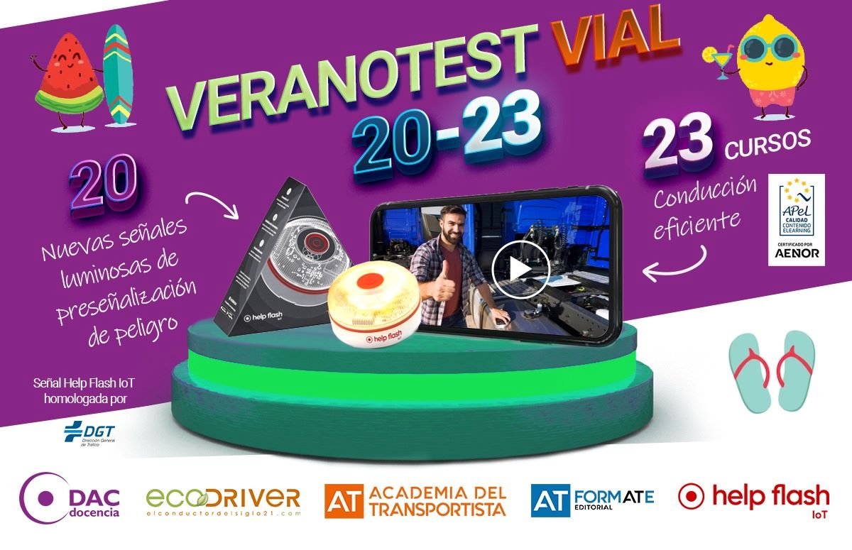Imagen de la campaña Movilidad Segura y Sostenible Verano Test Vial 20-23