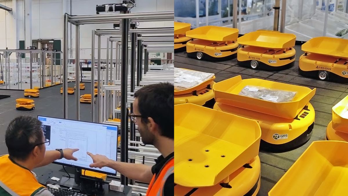 Imagen de los robots GRS. Foto: GXO Logistics