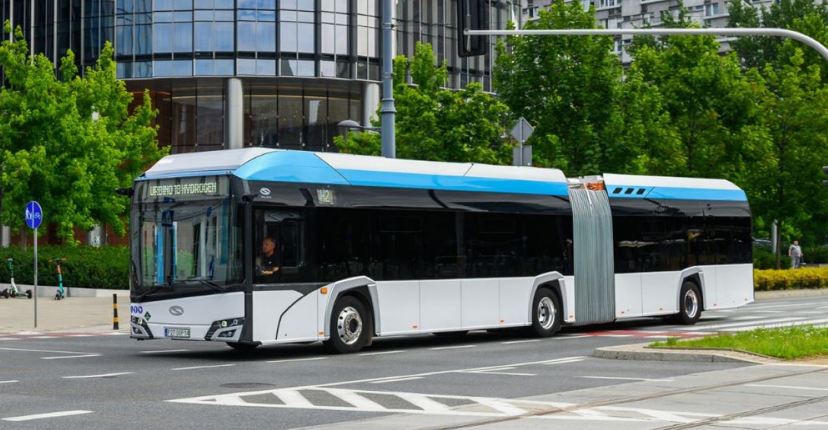 Un autobús Solaris Urbino 18 de hidrógeno. Foto: Solaris