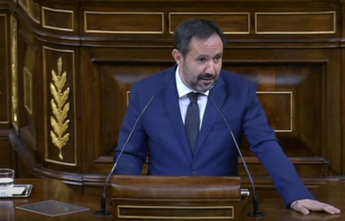 Imagen del diputado del PSOE Cesar Ramos Esteban durante una intervención en el Congreso. Foto: Cesar Ramos