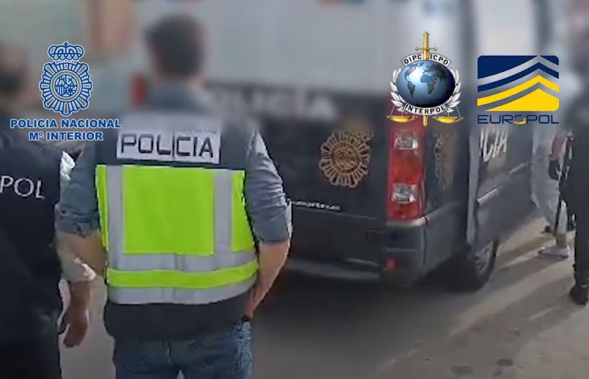 Imagen del arresto de los detenidos. Fotos y vídeo: Europol