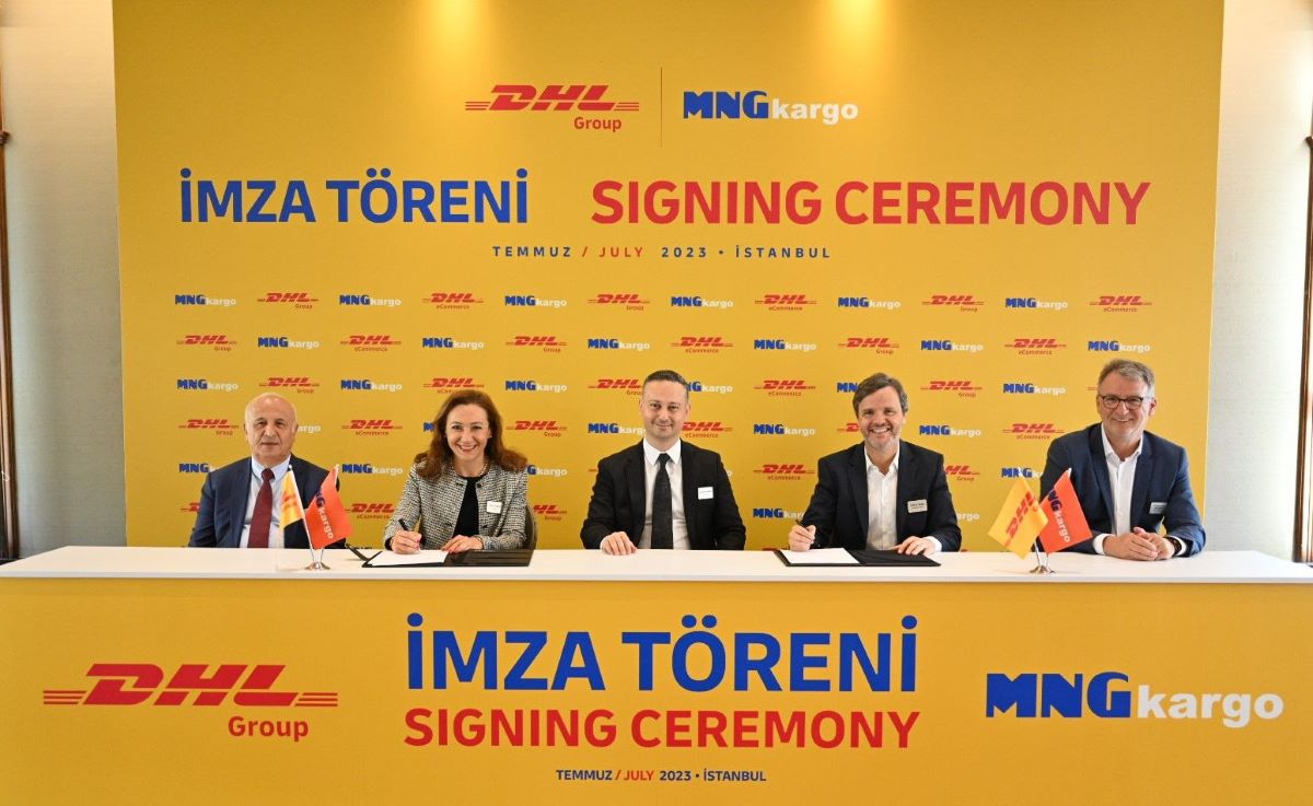 Imagen del acuerdo de compra del Grupo DHL de la empresa turca MNG Kargo. Foto: Grupo DHL