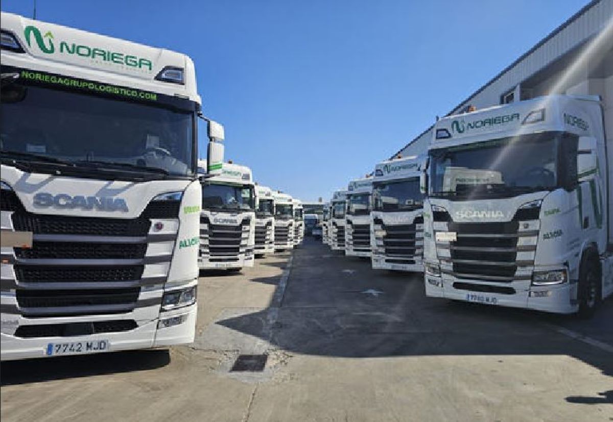 Imagen de los camiones Scania 500 Super S de Noriega Grupo Logístico. Foto. Noriega Grupo Logístico