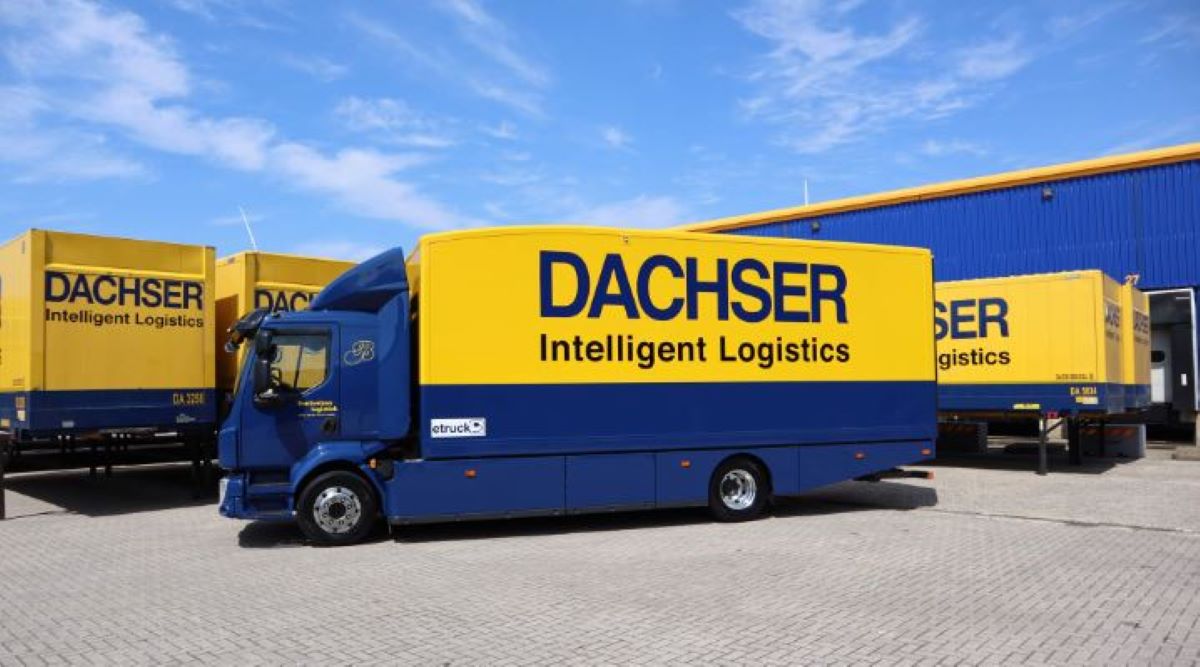 Imagen del camión Volvo Electric de DACHSER. Foto: DACHSER