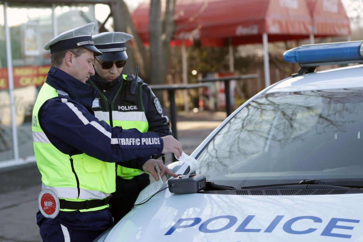 Imagen de agentes de la policía de Bulgaria. Foto: BTA