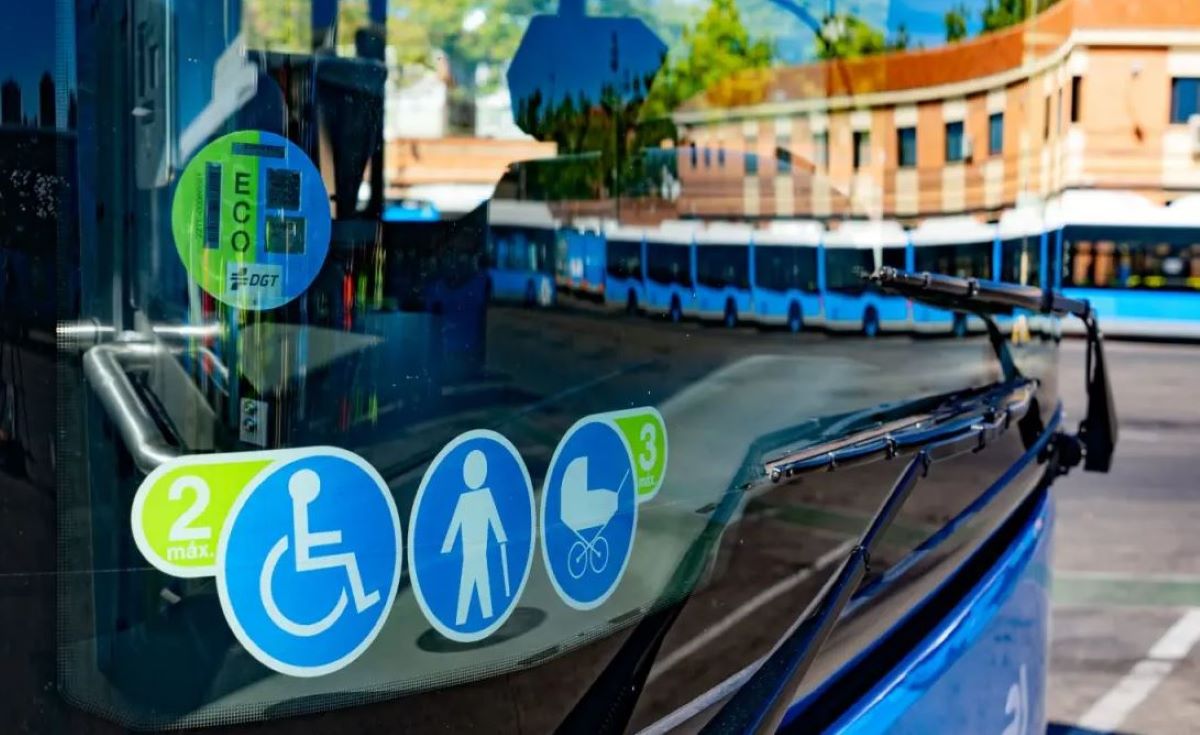 Imagen de los autobuses de la EMT de Madrid. Foto de archivo