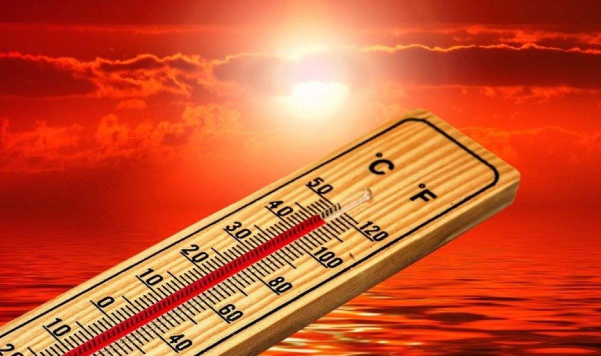 Imagen de calor por la canícula. Foto de archivo