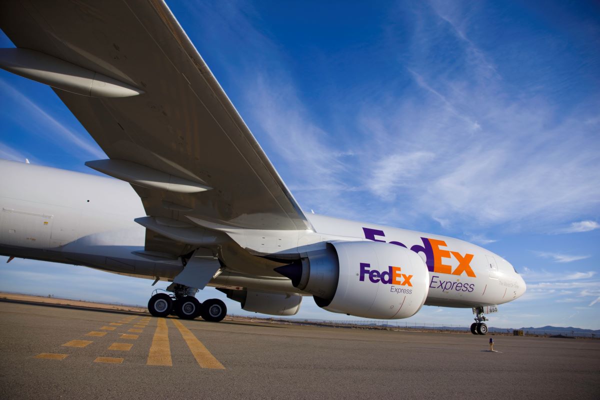 Imagen de un avión e FedEx. Foto: FedEx