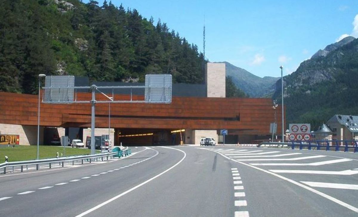 Imagen del túnel de Somport. Foto de archivo