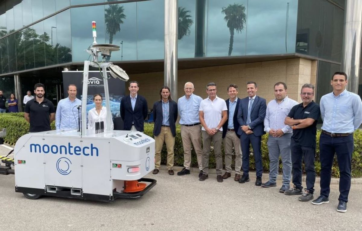 Imagen de la presentación del proyecto piloto 5GLOGIC. Foto: AVIA