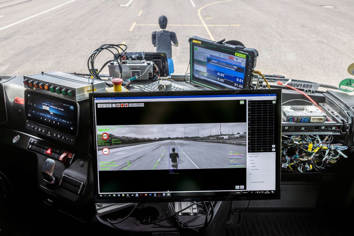 Imagen de las pruebas de Daimler Truck. Fotos: Daimler Truck