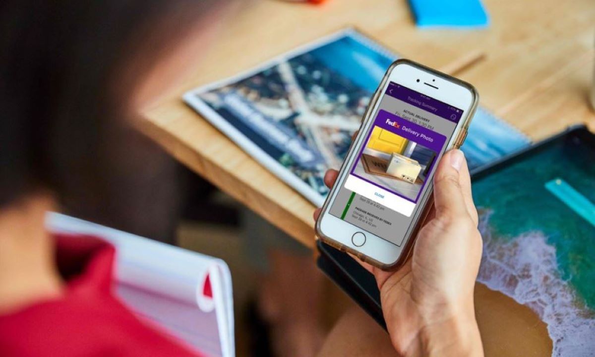 Prueba de entrega con imagen. Foto: FedEx