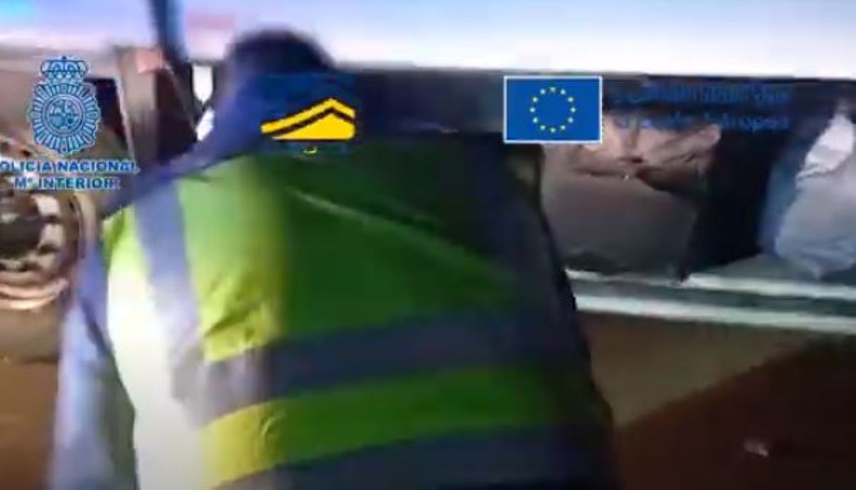 Imagen de la operación policial. Foto: Vídeo Europol