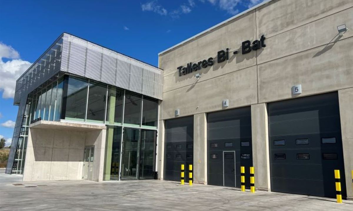 Imagen exterior del nuevo concesionario de Bit Bat SLU en Burgos. Fotos: Diario de Transporte y Volvo Trucks España