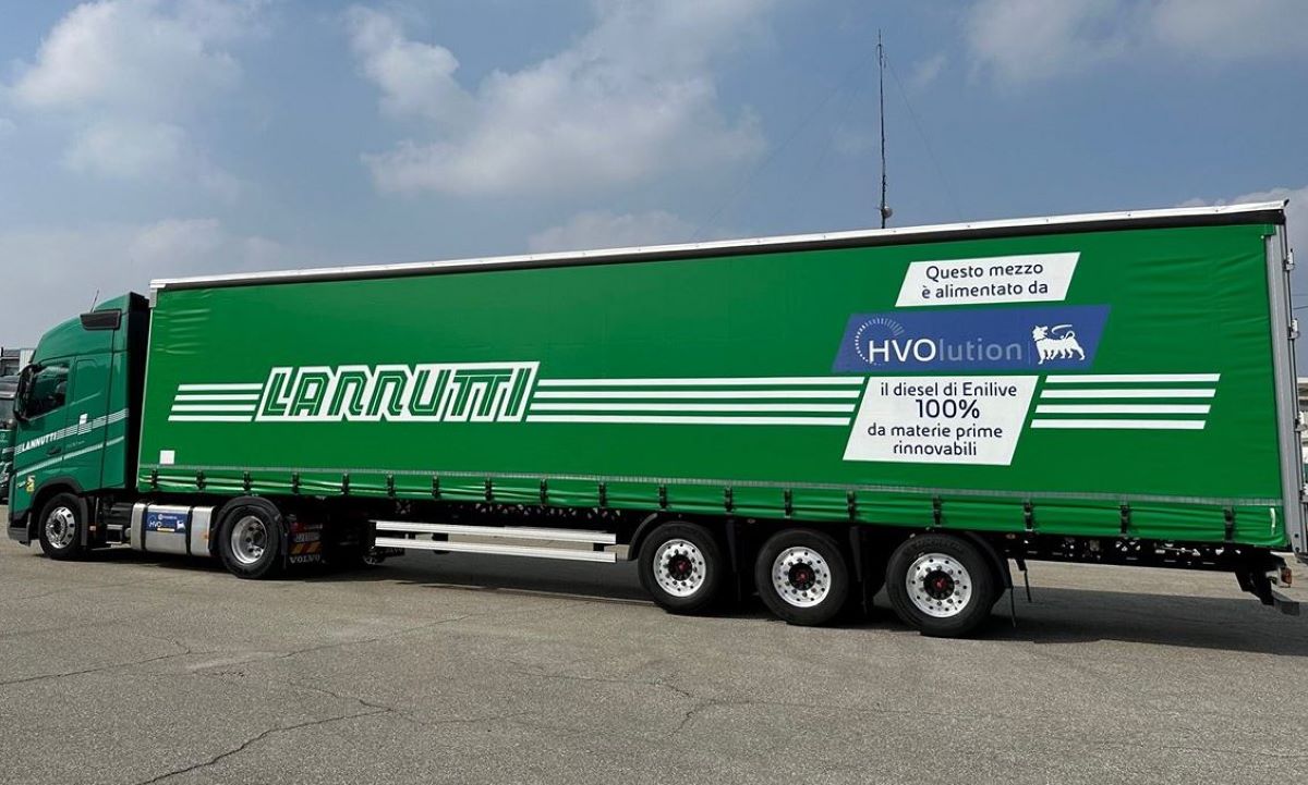 Imagen de un camión del Grupo Lannutti. Foto: Eni
