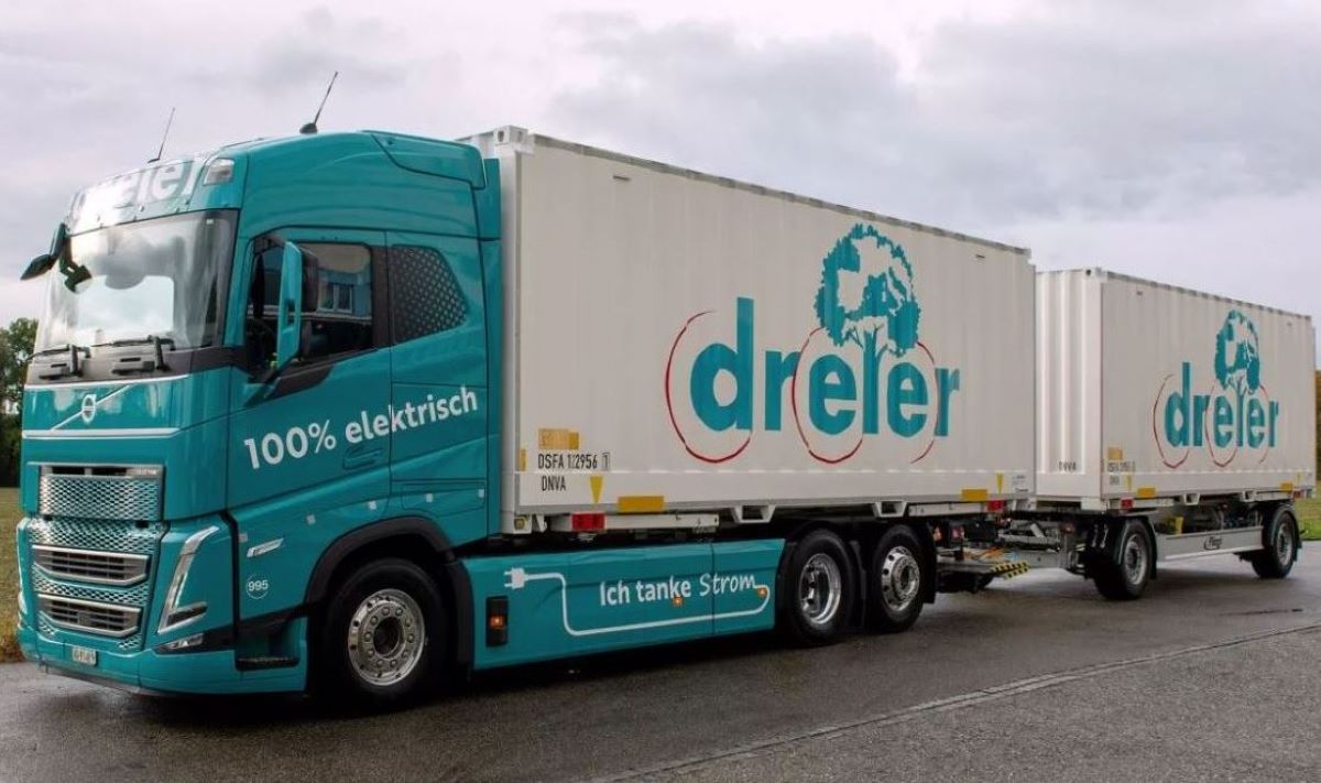 Imagen de un camión eléctrico Volvo de Dreier AG. Foto: Dreier