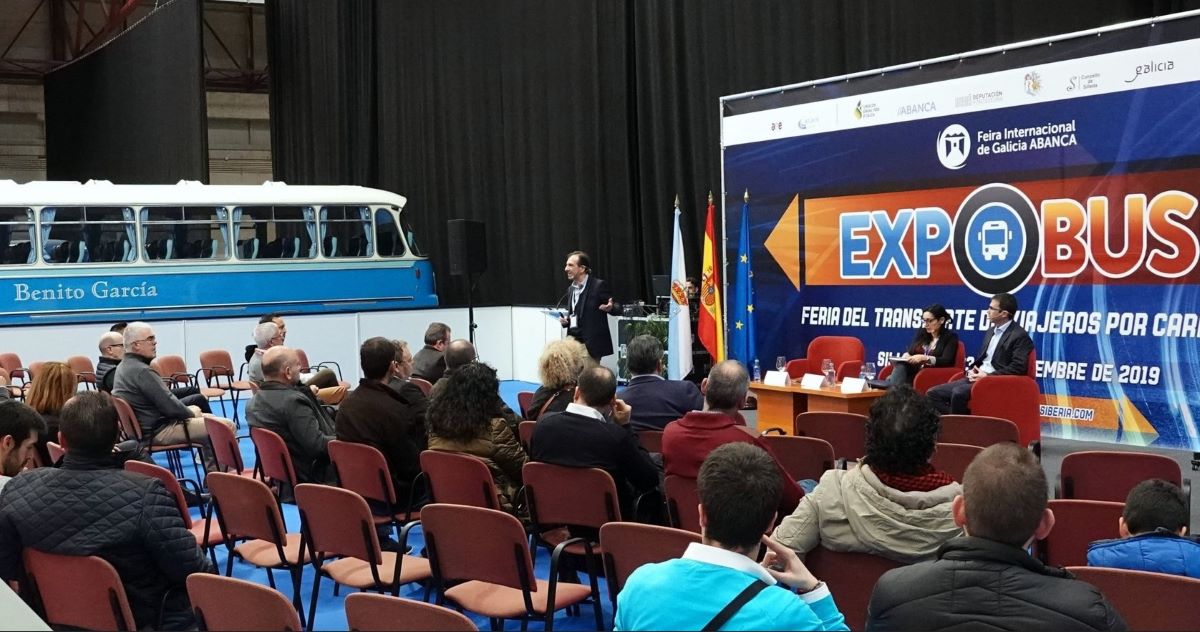Jornada técnica en la última edición de ExpoBus Iberia. Foto: Feira Internacional de Galicia Abanca