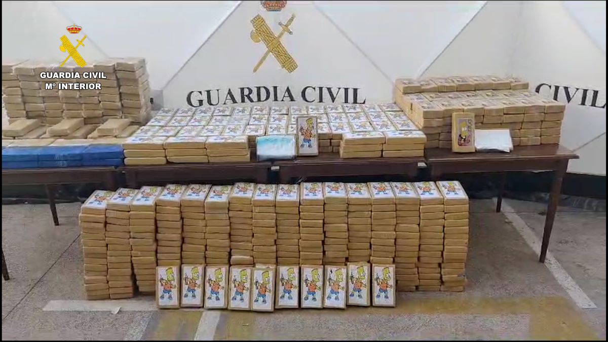 Imagen de la droga incautada, Foto: Guardia Civil
