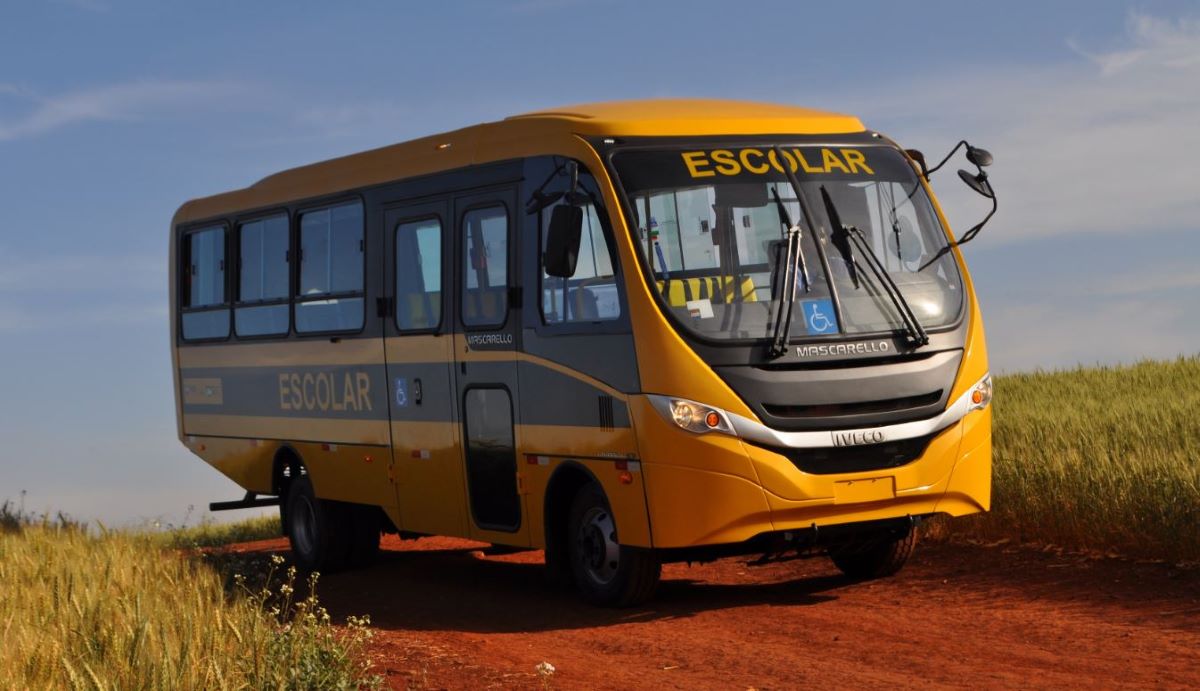 Imagen de uno de los autobuses de Iveco para transporte escolar en Brasil. Foto: Iveco Group