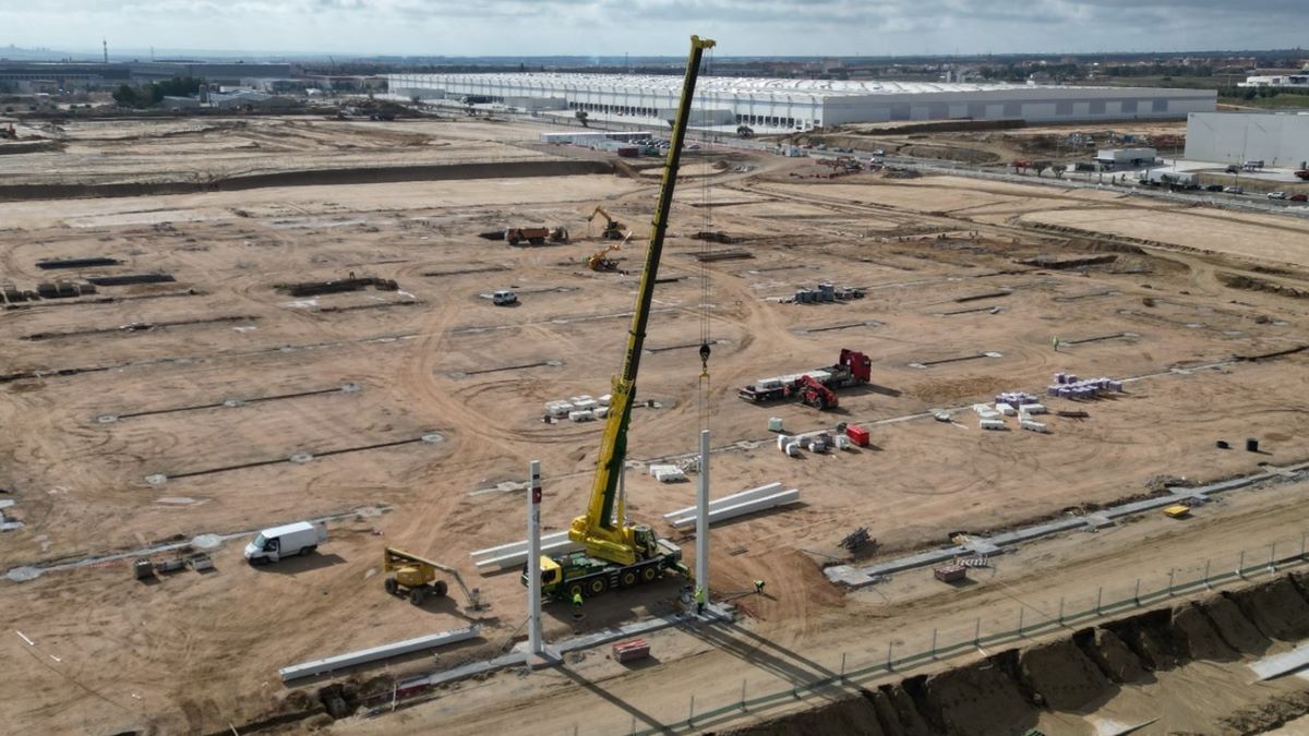 Inicio de las obras de la nueva nave logística. Foto: ITERCON