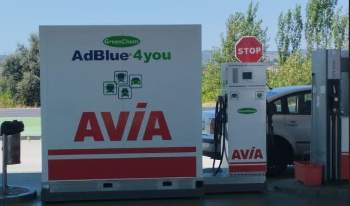 Equipo de suministro de AdBlue. Foto: GreenChem Solutions