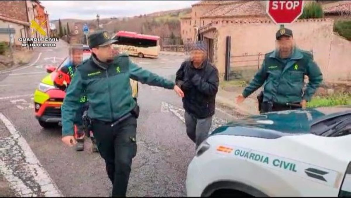 Localizado el camionero. Foto: Guardia Civil de La Rioja