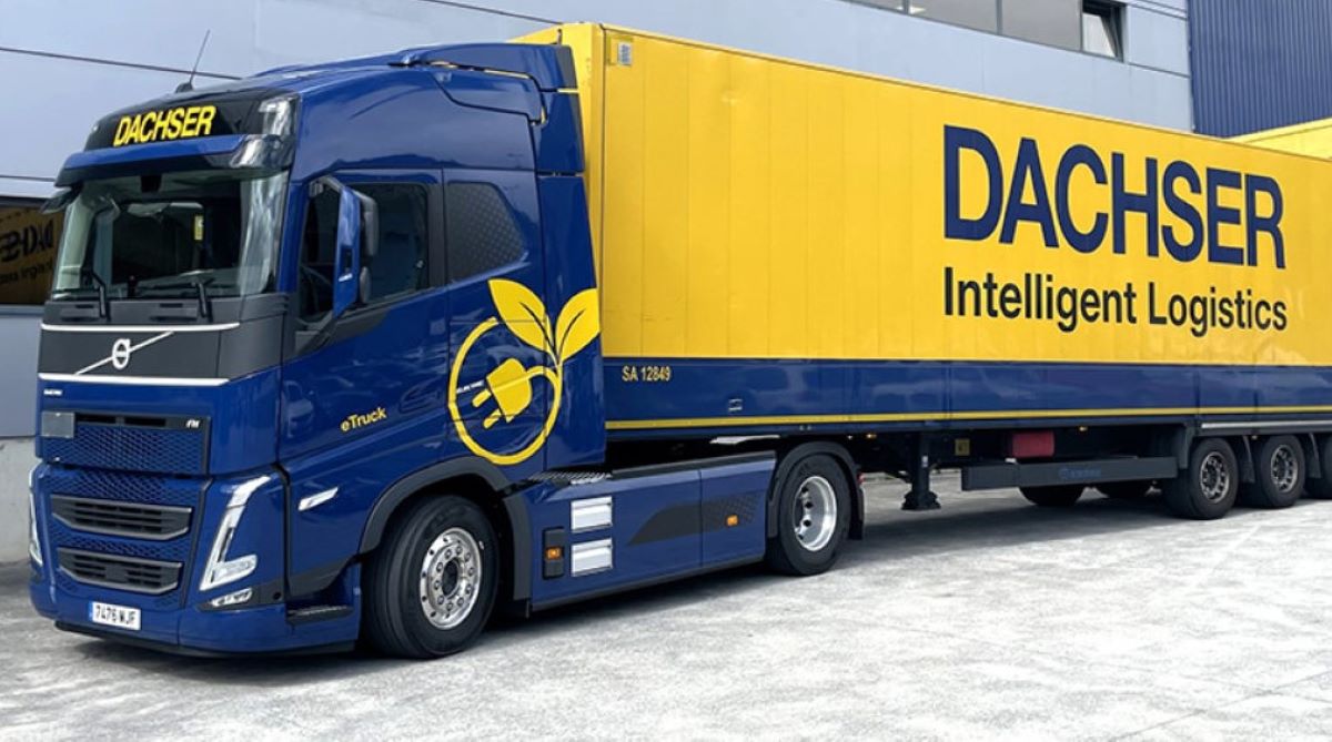 Imagen del Volvo FH Electric. Foto: Dachser