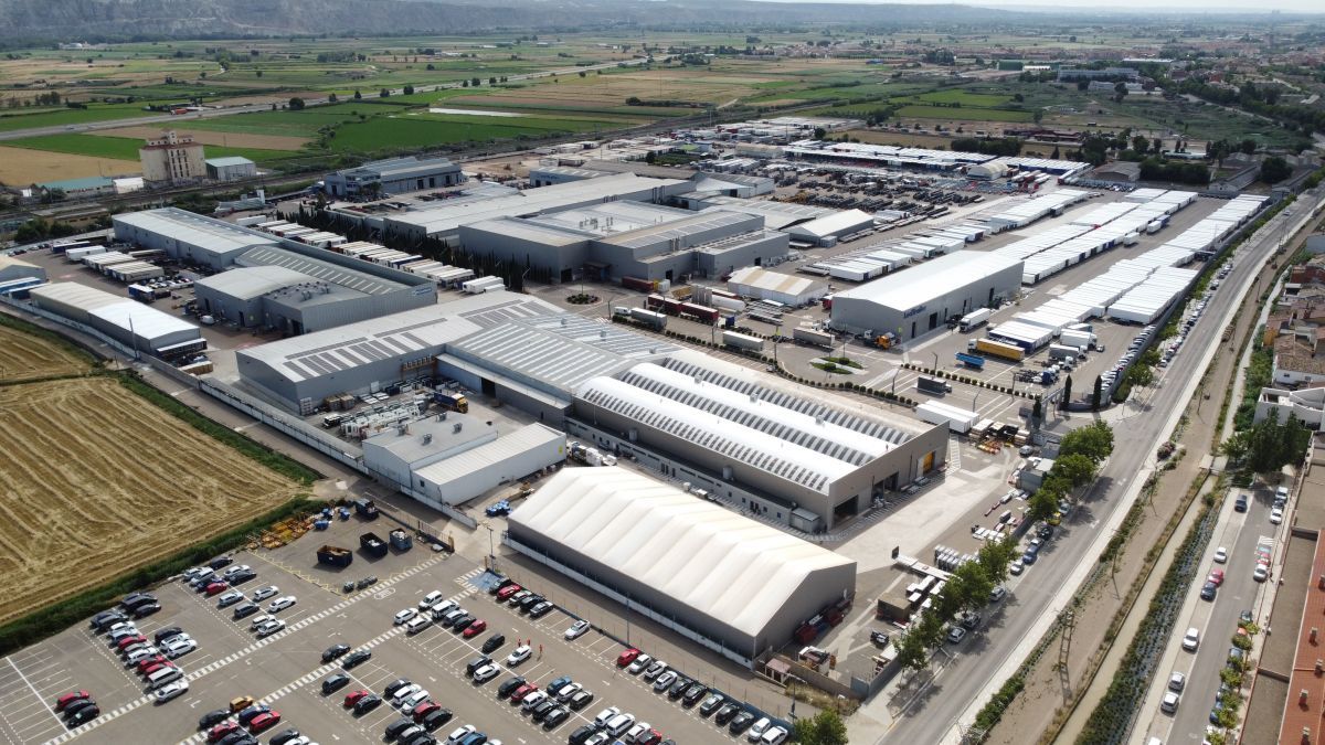 Imagen de la fábrica de Lecitrailer en Casetas (Zaragoza). Foto: Lecitrailer