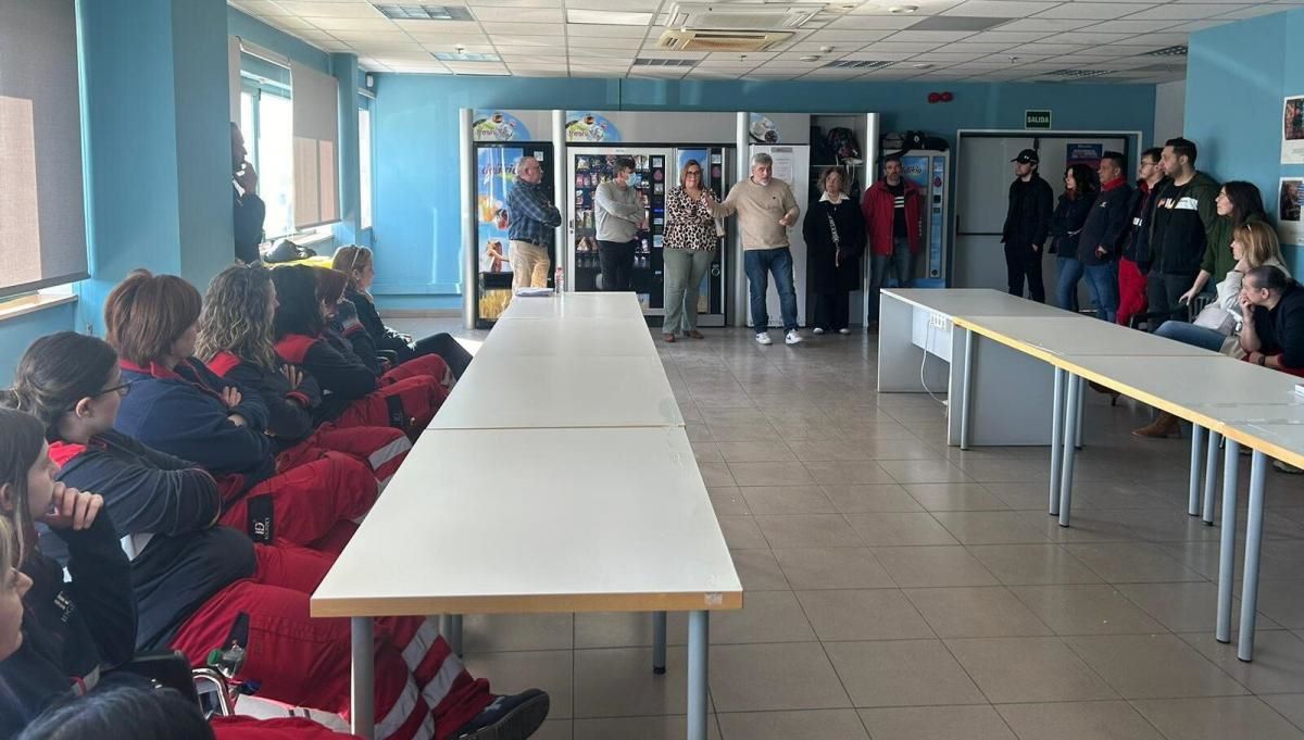 Imagen de la asamblea de trabajadores de ID Logistics en Tarancón. Foto: CCOO