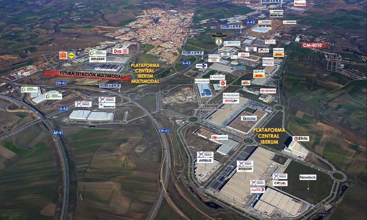 Imagen aérea de la Plataforma Central Iberum en Illescas