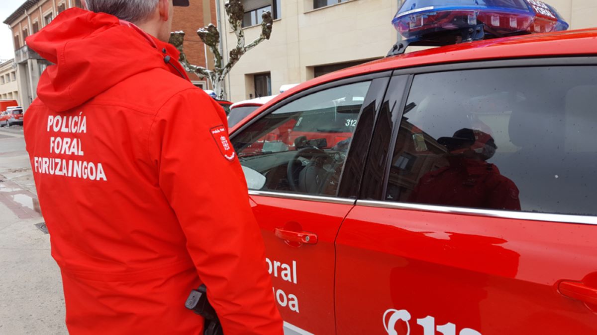 Imagen de un Policía Foral de Navarra. Foto de archivo