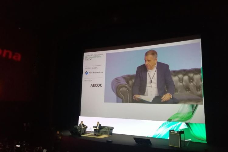 Ramon Valdivia en su intervención en el 23 Foro del Transporte AECOC