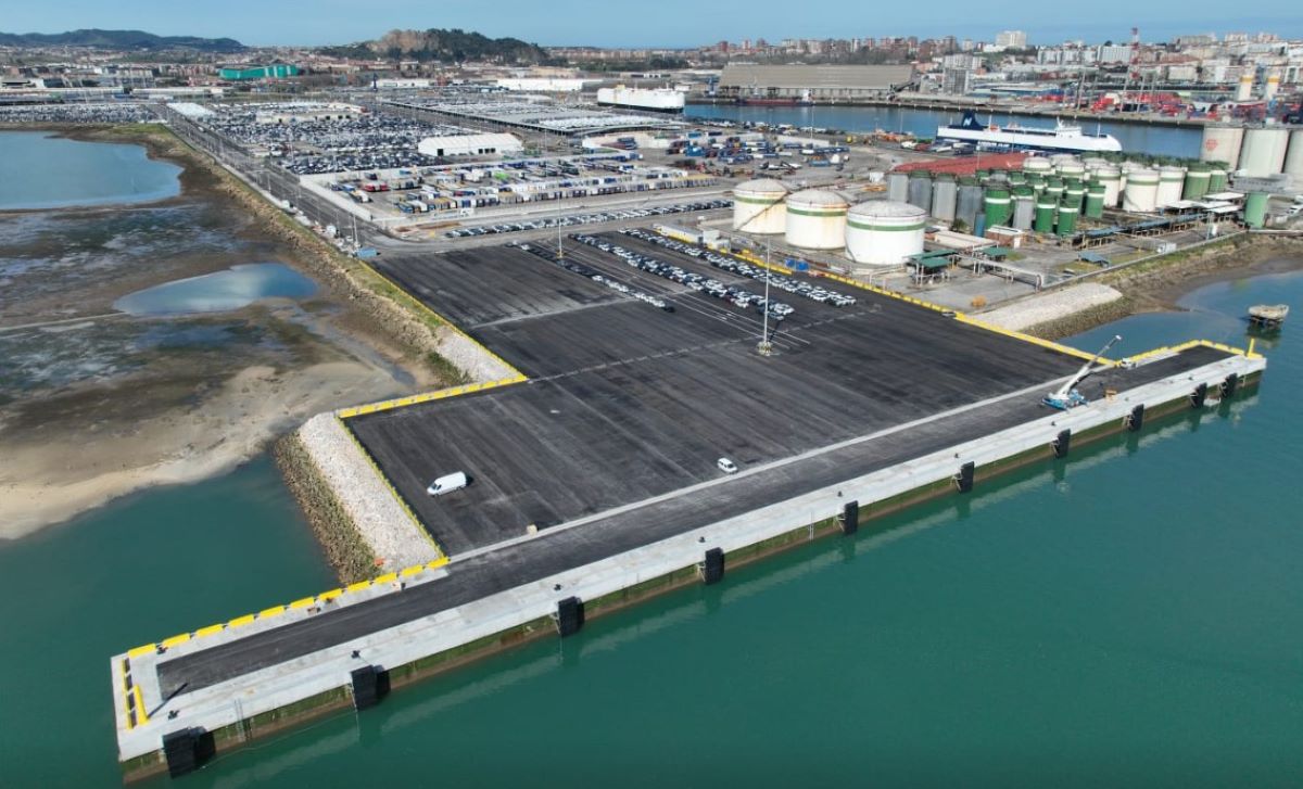Nuevo muelle de Raos 9. Foto: Ministerio de Transportes y Movilidad Sostenible