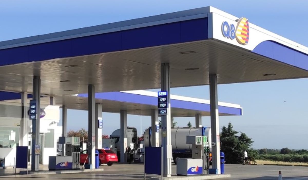 Imagen de una estación de servicio Q8. Foto: UTA Edenred/Kuwait Petroleum España