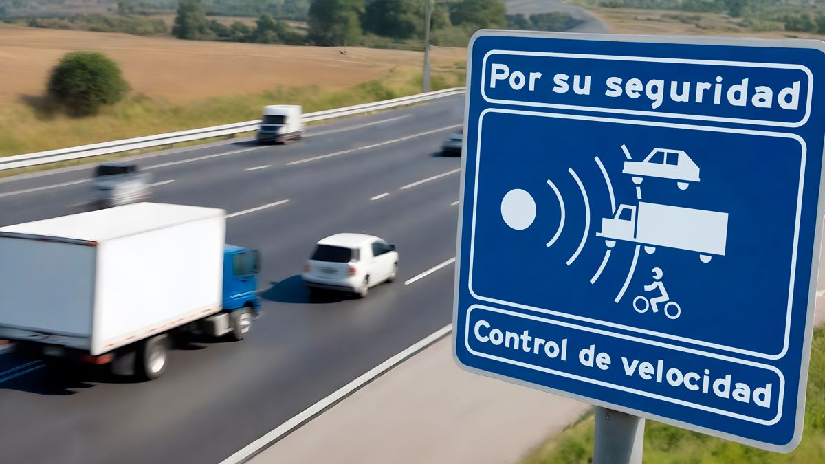Señal de control de velocidad. Foto: Vrio