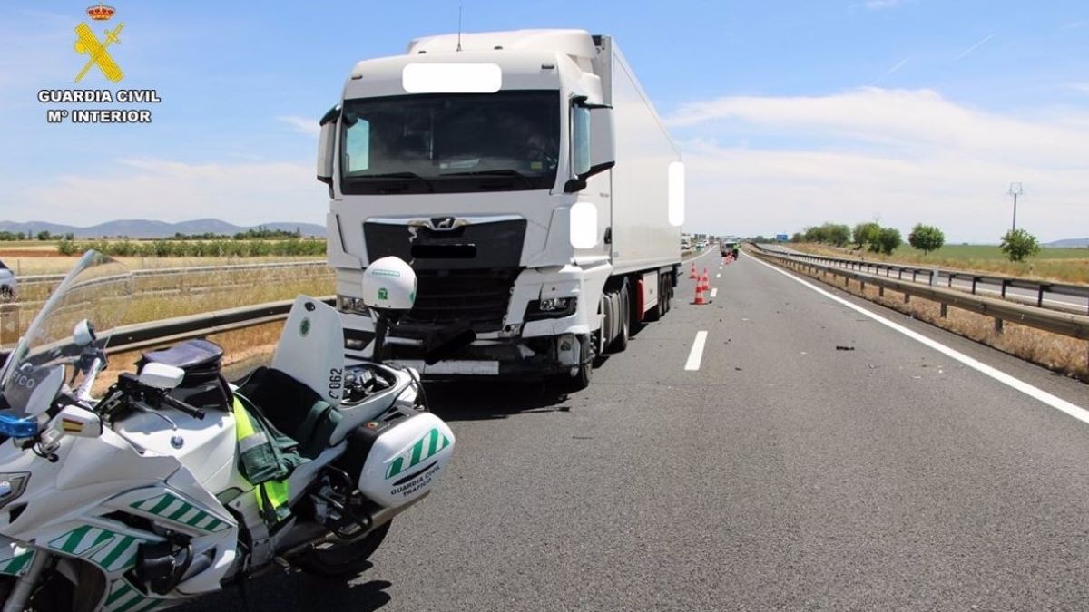 Imagen del camión. Foto: Guardia Civil