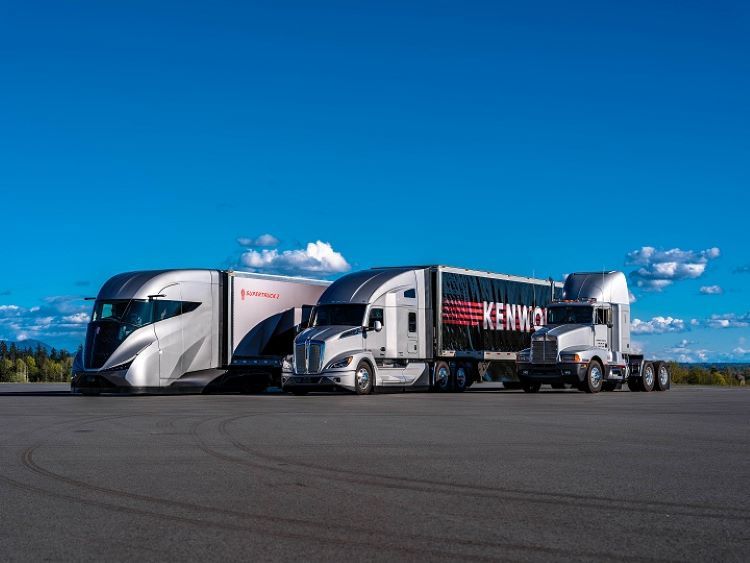 La evolución aerodinámica de Kenworth: SuperTruck 2, T680 y T600A